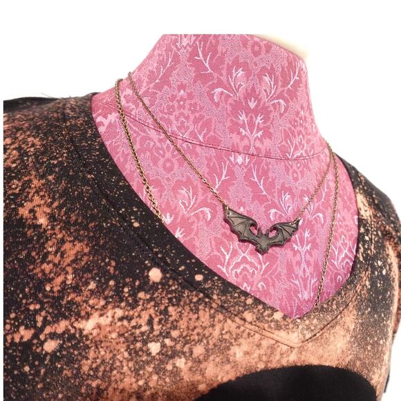 NEW Custom-Made Acid Ghost on Black V neck T shirt SZ XXL  (V4) - Picture 4 of 11